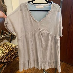 Light blue/mint green flowy dress